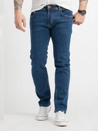 Regular-fit-Jeans Herren Jeans Stonewashed Blau RC-2418