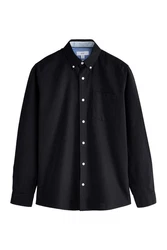 Next Langarmhemd Oxford Slim Fit Dunkelblau/Hellblau/Blau