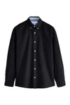 Next Langarmhemd Oxford Slim Fit Dunkelblau/Hellblau/Blau