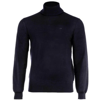 ARMANI EXCHANGE Sweatshirt Rollkragenpullover Dunkelblau/Blau ARMANI EXCHANGE Sweatshirt Rollkragenpullover Dunkelblau/Blau