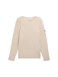 Strickpullover Pullover in Mlange-Optik