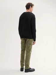 TOM TAILOR DENIM Hose Khaki/Dunkelgrün