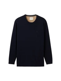 Strickpullover Plus Size - Strickpullover mit Logo Stickerei mit Logo Stickerei
