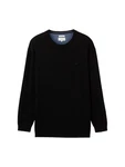 TOM TAILOR Strickpullover Men Plus mit Logo Stickerei Schwarz/Rot