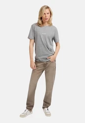 Guess T-Shirt Aidy Grau/Silber/Dunkelblau