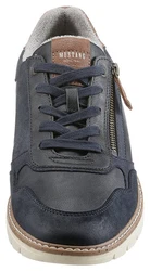 Mustang Shoes Schnürschuh mit Reißverschluss Blau/Hellblau/Dunkelblau/Grau