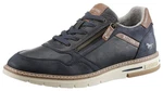Mustang Shoes Schnürschuh mit Reißverschluss Blau/Hellblau/Dunkelblau/Grau