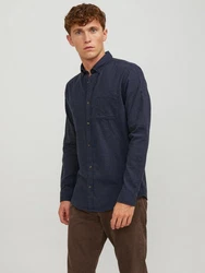 JACK & JONES Hemd 'JJEClassic' navy