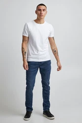 Blend 5-Pocket Jeans Style BHJet Weiß/Creme/Hellblau