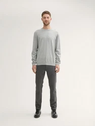 TOM TAILOR Chinohose TTTRAVIS Slim Chino Hose Dunkelgrau/Grau/Hellgrau/Dunkelblau