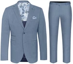 Paul Malone Anzug Slim Fit Hellblau/Blau/Pastell