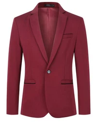 Allthemen Sakko Herren Casualsakko Dunkelrot/Rot/Bordeaux