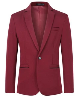 Allthemen Sakko Herren Casualsakko Dunkelrot/Rot/Bordeaux