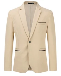 Allthemen Sakko Herren Casualsakko Beige/Khaki