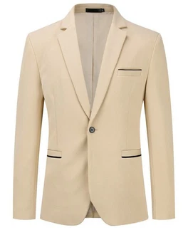 Allthemen Sakko Herren Casualsakko Beige/Khaki
