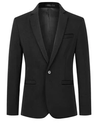 Allthemen Sakko Herren Casualsakko Schwarz/Dunkelgrau