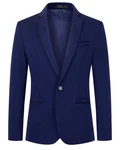 Allthemen Sakko Herren Casualsakko Dunkelblau/Blau/Hellblau