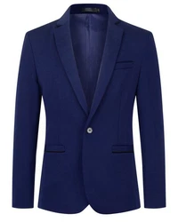 Allthemen Sakko Herren Casualsakko Dunkelblau/Blau/Hellblau