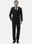 Allthemen Anzug Set Slim Fit Elegantes Business Anzugset Schwarz/Dunkelgrau