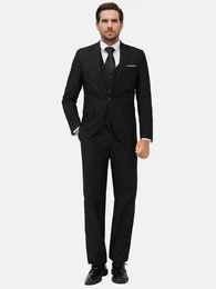 Anzug (3 tlg) Herren Slim Fit Anzug Elegantes Anzugset fr Business