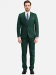 Allthemen Anzug Set Slim Fit Elegantes Business Anzugset Dunkelgrün/Grün