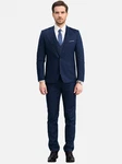 Allthemen Anzug Set Slim Fit Elegantes Business Anzugset Dunkelblau
