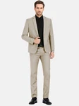 Allthemen Anzug Herrenanzug Slim Fit Businessanzug (2 tlg, Sakko & Hose) Khaki/Beige