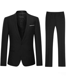 Allthemen Anzug Herrenanzug Slim Fit Businessanzug (2 tlg, Sakko & Hose)