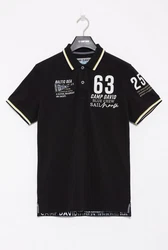 CAMP DAVID Poloshirt 'Cruise North' hellgelb/schwarz/weiß
