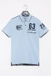 CAMP DAVID Poloshirt CRUISE NORTH Kurzarmshirt mit Polokragen Hellblau/Blau