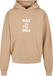 Merchcode Kapuzensweatshirt NITM-Whirled Back x Ultra Heavy Hoody (1-tlg) Beige/Khaki/Braun