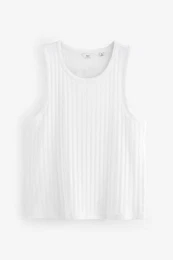 Shirttop Strukturiertes geripptes Trgertop (1-tlg)