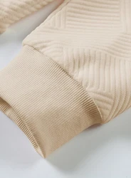 JMIERR Herren Sweatshirt Casual Pullover Rundhalsausschnitt Khaki/Beige/Weiß