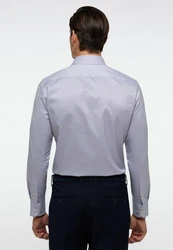 Eterna Langarmhemd Slim Fit Grau/Hellblau/Braun/Dunkelblau