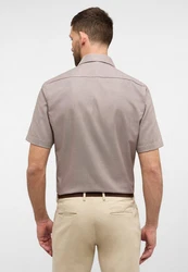 Eterna Kurzarmhemd MODERN FIT NON IRON Braun/Lila/Beige/Grau/Khaki