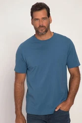JP1880 T-Shirt Basic Rundhals Blau/Hellblau