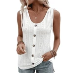 YRIIOMO Tanktop Frhling-Sommer Damenbekleidung Weiß/Creme/Khaki/Grau
