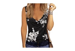 YRIIOMO Tanktop Frhling-Sommer Damenbekleidung Rosa/Schwarz/Rot