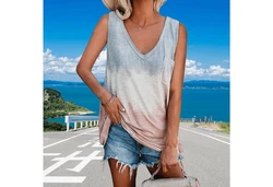 YRIIOMO Tanktop Damenbekleidung Mischfarben/Lila/Rosa
