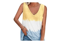 YRIIOMO Tanktop Damenbekleidung Gelb/Mischfarben/Orange