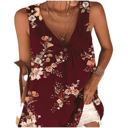 YRIIOMO Tanktop Damen-Oberteile Rot/Bordeaux/Braun/Dunkelrot