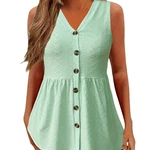 YRIIOMO Tanktop Frhling-Sommer-Damenbekleidung Hellgrün/Grün/Türkis