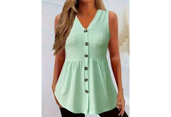 YRIIOMO Tanktop Frhling-Sommer-Damenbekleidung Rosa