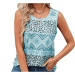 YRIIOMO Tanktop Damenbekleidung Türkis/Blau