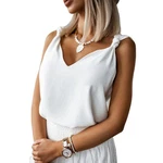 YRIIOMO Tanktop Damenmode V-Ausschnitt 