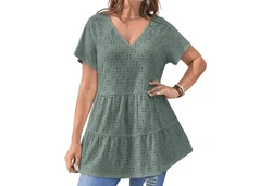 YRIIOMO Tanktop Frhling-Sommer-Damenmode Türkis/Grün