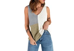 YRIIOMO Tanktop V-Ausschnitt 