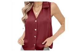 YRIIOMO Tanktop V-Ausschnitt Damenbekleidung 