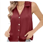 YRIIOMO Tanktop V-Ausschnitt Damenbekleidung 