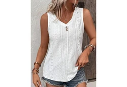 YRIIOMO Tanktop Rundhalsausschnitt  